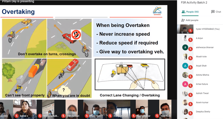 Honda 2Wheelers India conducts Digital Road Safety Awareness Training exclusively for females